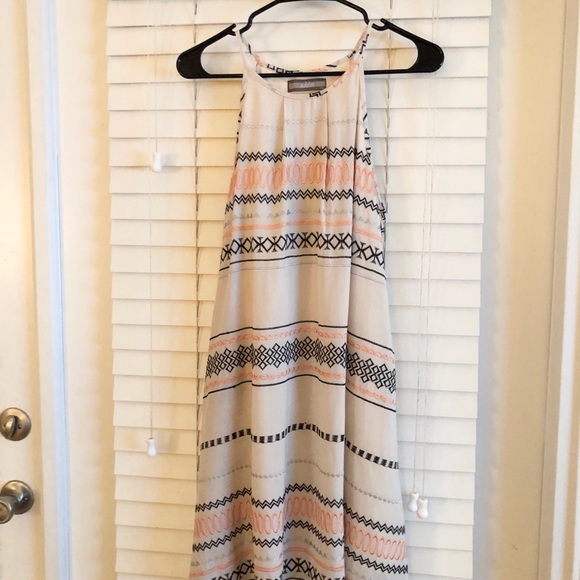 Dresses & Skirts - Tribal Patterned Sleeveless Dress Pink, Small